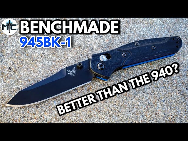 ベンチメイド 945BK-1 ミニ オズボーン ブラック直刃,G10 折り畳み 