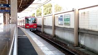 [消灯したまま]名鉄3119F(試運転) K1284ﾚ 本宿駅到着
