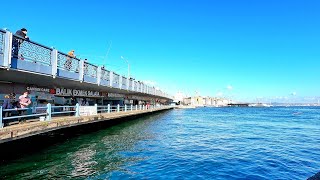 Istanbul Walk | Galata Bridge | During Covid-19 Restrictions &amp; Lockdown 2021