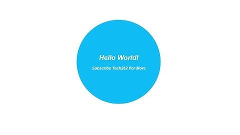 Creating circle in HTML with centered text