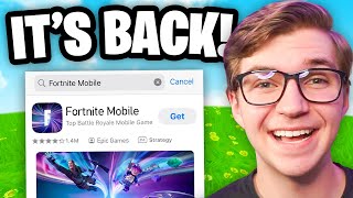 Fortnite Mobile is Returning to iOS CONFIRMED!