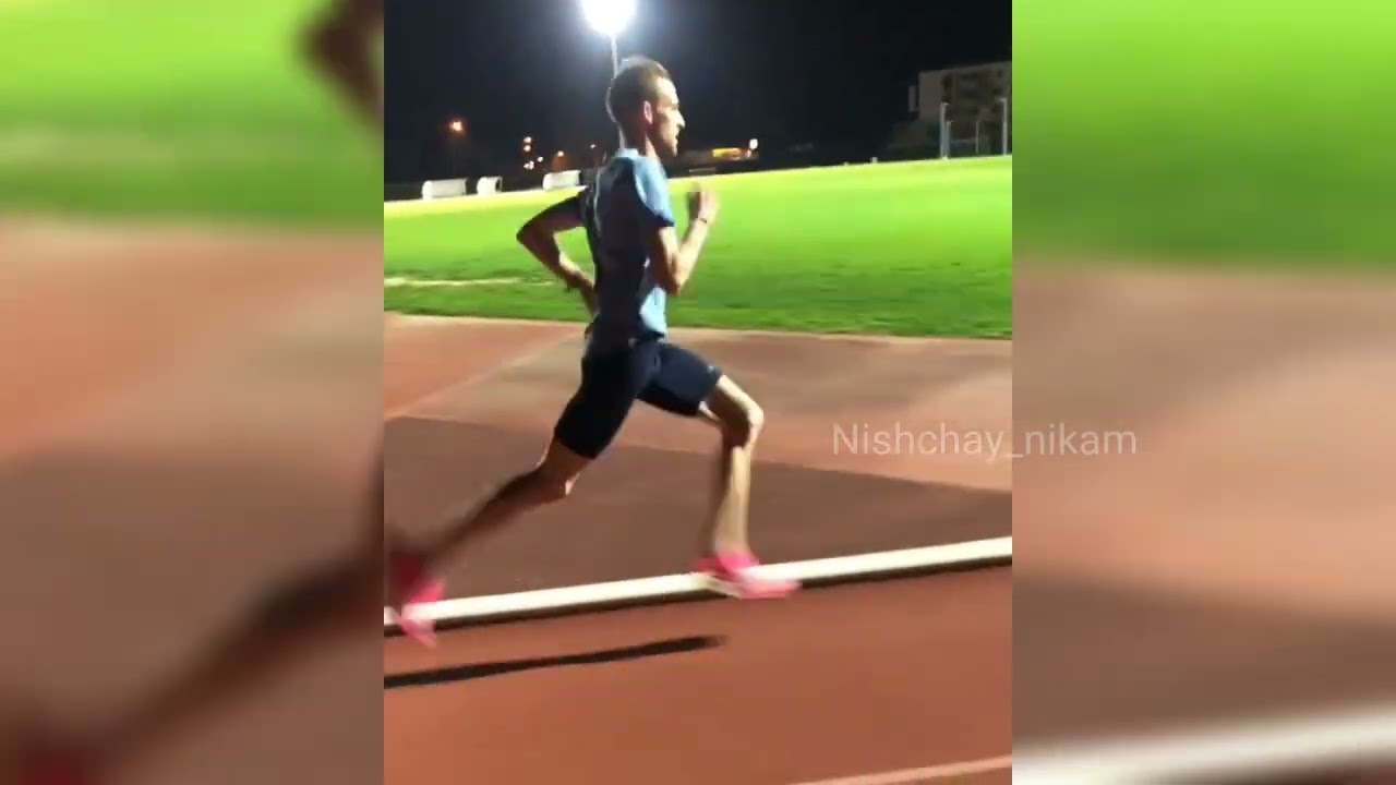 300m repeats × 20 times by European Distance athlete Felix BOUR