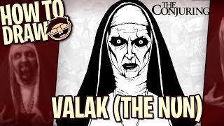 How to Draw VALAK THE NUN (The Conjuring) | Narrated Easy Step-by-Step Tutorial
