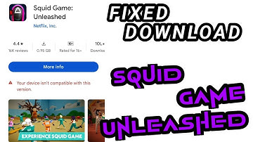 💥How to download Squid Game Unleashed 🔥( Fixed device not compatible )