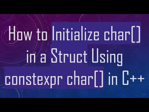 How to Initialize