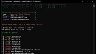 Microsoft/Office365 Validator Checker