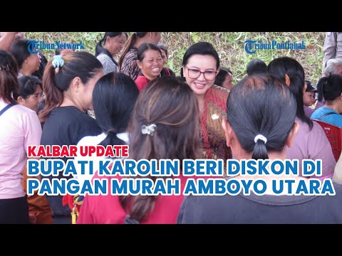 Bupati Karolin Beri Diskon di Pangan Murah Amboyo Utara