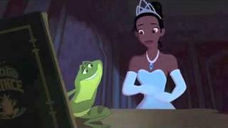 dance and mince — Tiana's Flyer, Frog Naveen and Frog Tiana, Louis