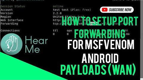 How To Setup Port Forwarding For Msfvenom Android Payloads (WAN).