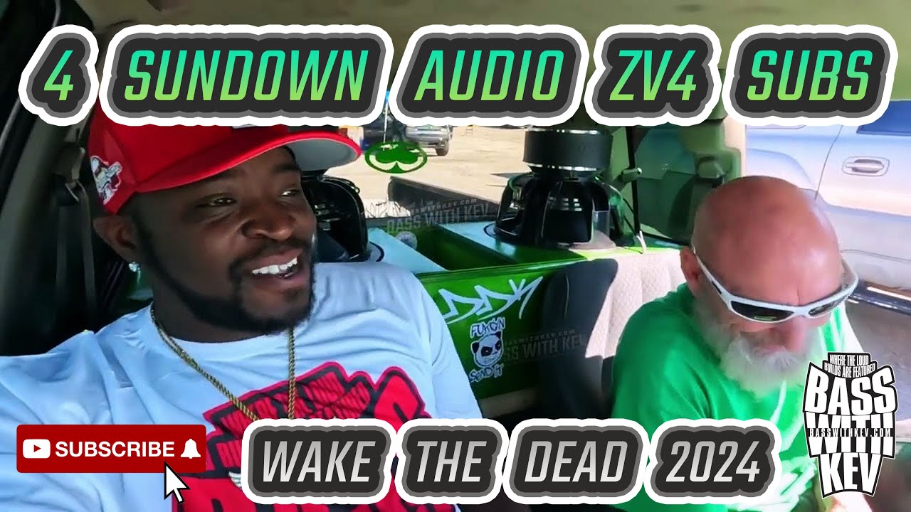 4 SUNDOWN AUDIO ZV4 SUBWOOFERS IN A CHEVROLET S10