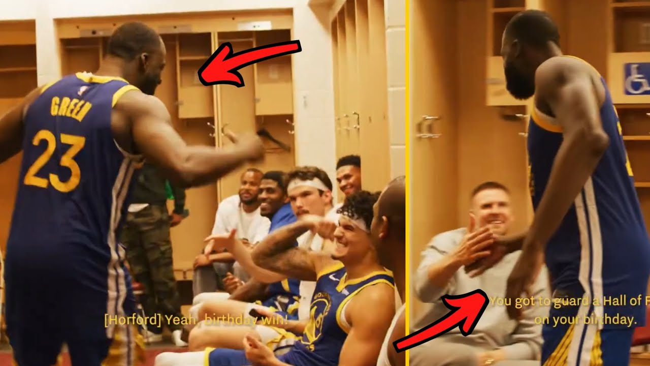 Кадры из раздевалки «Уорриорз» после БЕЗУМНОЙ ПОБЕДЫ над «Рокетс» без Стефа Карри, Батлера и Порз...