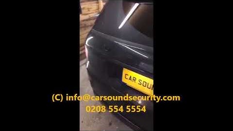 2016 Range Rover Sport JL Audio Subwoofer & Amplifier Custom Installion