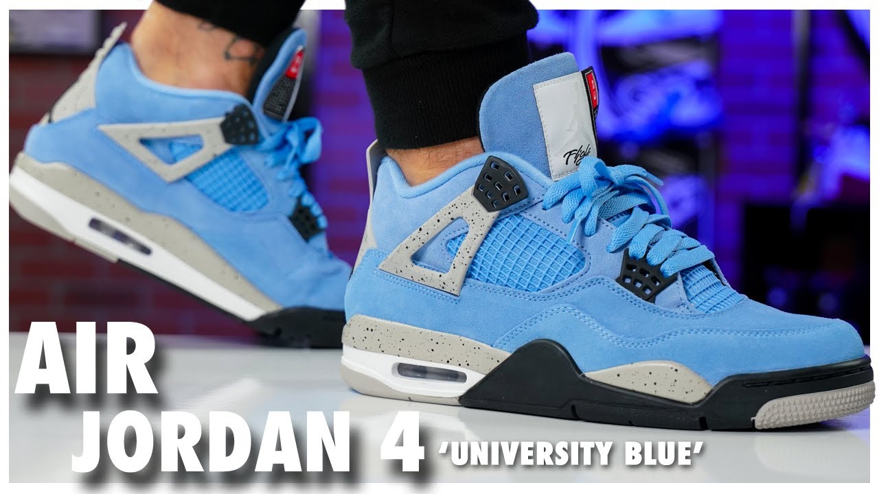 all blue jordan retro 4