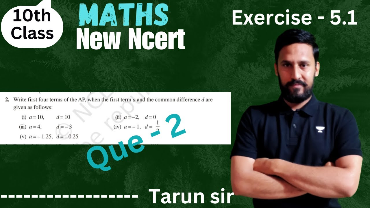 Class 10 Maths | Arithmetic Progression | Ex 5.1 | Que - 2 - YouTube
