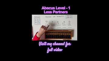 Master the Abacus: Level up Your Math Skills with Diya |Abacus level 1 Lesson 11| Less partner of 1