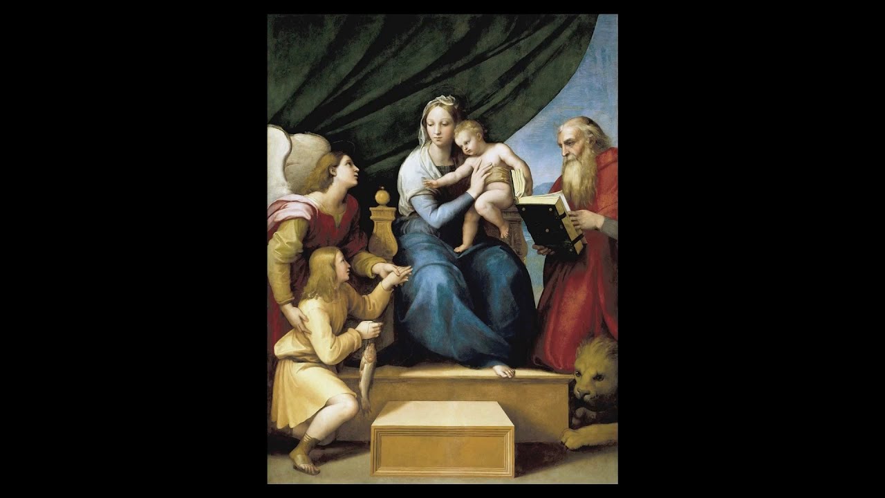 日めくり3分間名画の旅】253枚目 ラファエロ「聖会話（魚の聖母