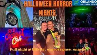 Halloween Horror Nights | Express pass after 11pm | Dead Coconut Club |  Universal Orlando Resort 👻