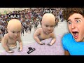 Massive ZOMBIE HOARD Chases BABIES In GTA 5 RP..