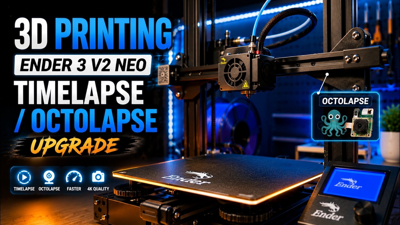 3D Printing - Ender 3 V2 Neo - Timelapse/Octolapse Upgrade - YouTube
