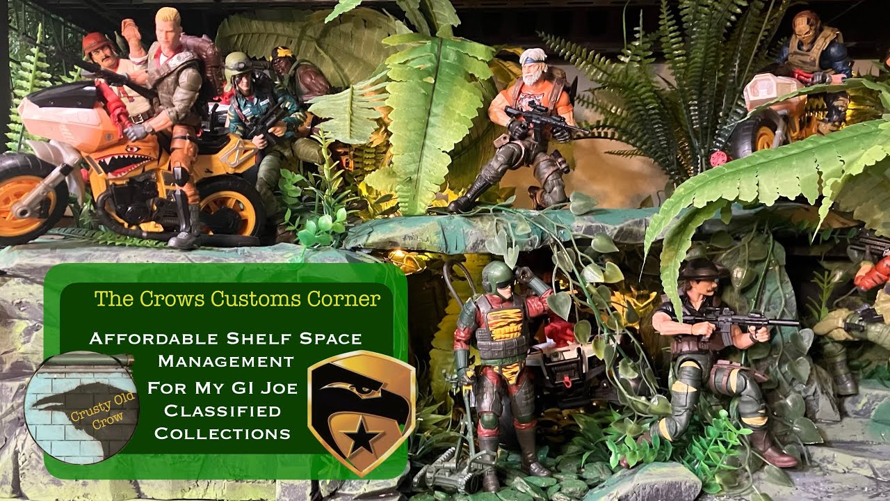 Доступное решение для организации полок в моей коллекции GI Joe Classified, Crows Customs Corner.