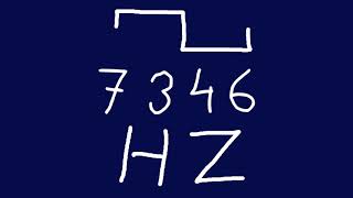 7346 hz square