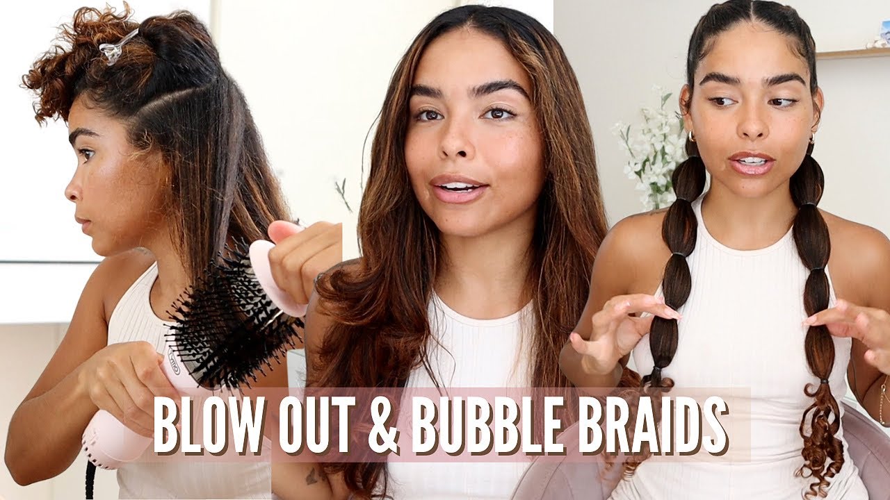 curly-hair-blow-out-routine-bubble-braids-tymo-volumizer-youtube