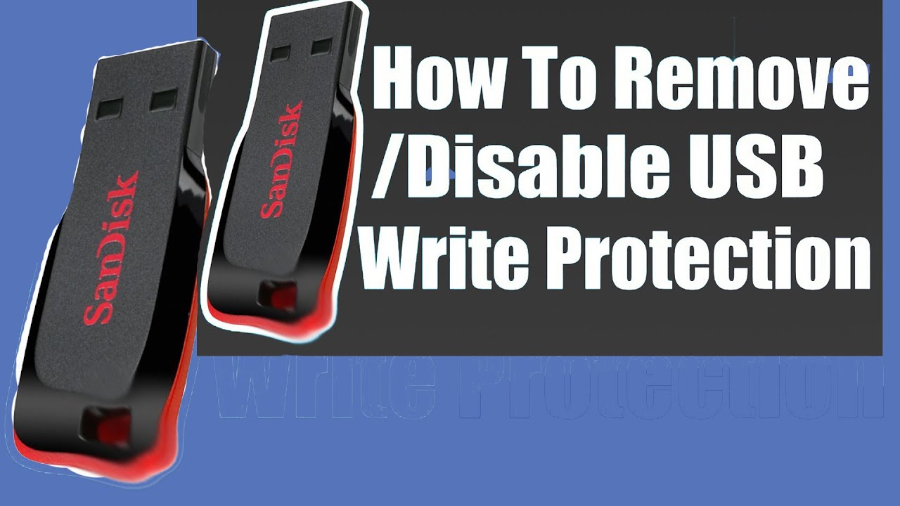 USB Drive is Write Protected - How to Remove Write Protection on USB ...