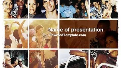 Latin American Music PowerPoint Template by PoweredTemplate.com