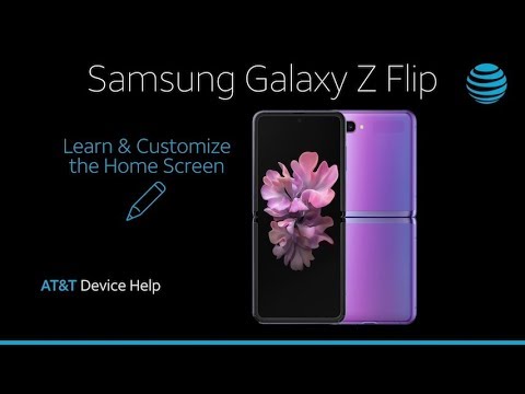 Learn and Customize the Home Screen on Your Samsung Galaxy Z Flip | AT&T Wireless
