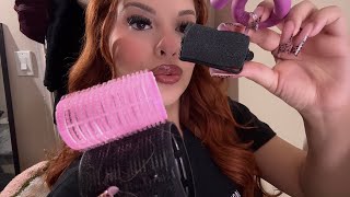 ASMR Putting Every Hair Roller in Your Hair 💕🎀 (No Talking) 