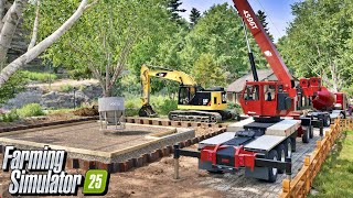 BUILDING A NEW HOUSE! ποΈ Massive FS25 Construction Foundation Gameplay