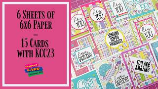 Assembling all 15 Sketches from Kendra's Card Challenge 23 - My 2nd Set Process