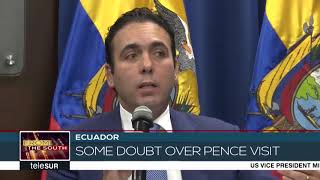 Ecuador Leaders Say Pence Visit Good For Country