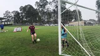 Year 7 Girls finishing practice