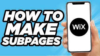 How To Make Subpages On Wix (EASY!)