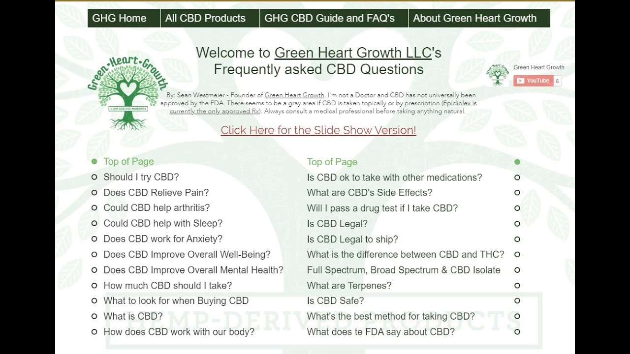 Green Heart Growth Hemp-Derived Products