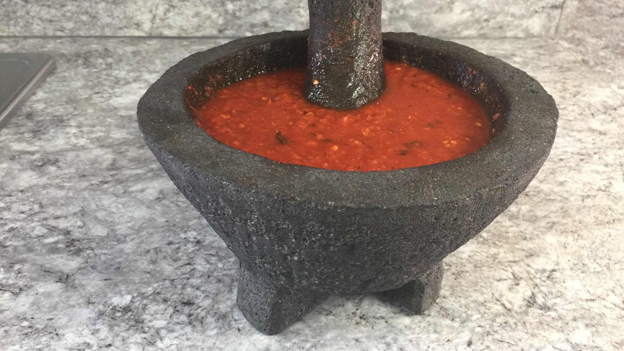 salsa roja de molcajete YouTube