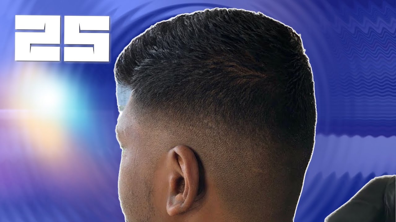 ASMR Haircut  Medium  Skin Bald Fade  Low Editing No Music 