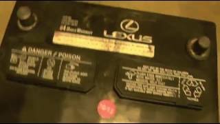 How to replace battery on Lexus