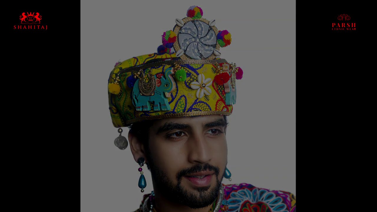 S H A H I T A J Gujarati Navratri Garba Dandiya Cap Style Light Pagdi