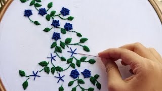 Spider Web Neck Hand Embroidery Flower Neck Hand Stitchneck Tutorialsecret Hand Stitch