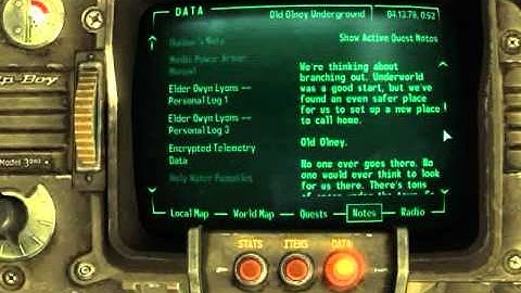 Fallout 3 Walkthrough - Pip Boy and Terminal #138 - Dunbar