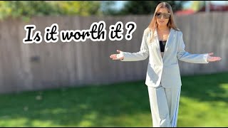 Chicme Womens Two-Piece Suit Review & Try-On Business Casual Blazer & Pants Influencer Review