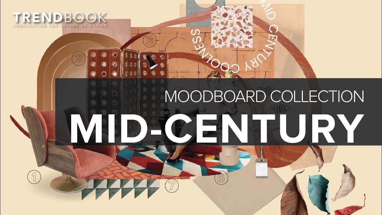 Midcentury Coolness Design Trends 2022 I Moodboard Collection