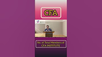 CFA Exams I Number of Total Members of CFA Institute | #CFA #Level1 #Level2 #Level3 #vdeducation