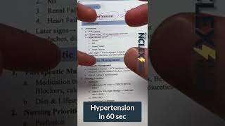 Hypertension Part 1 #shorts #NCLEX #nursingschool #NCLEXprep #nursing #nursingstudent