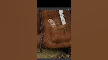 Leather Travel Backpack | Substance Painter