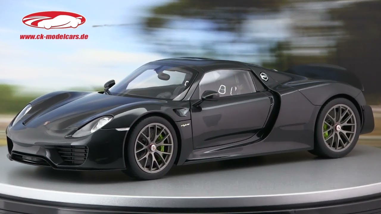 AUTOart 1:12 Porsche 918 Spyder Weissach Package 2013 黒