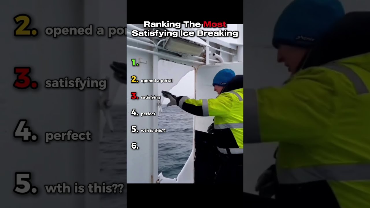 Ranking The Most Satisfying Ice Breaks Funny
