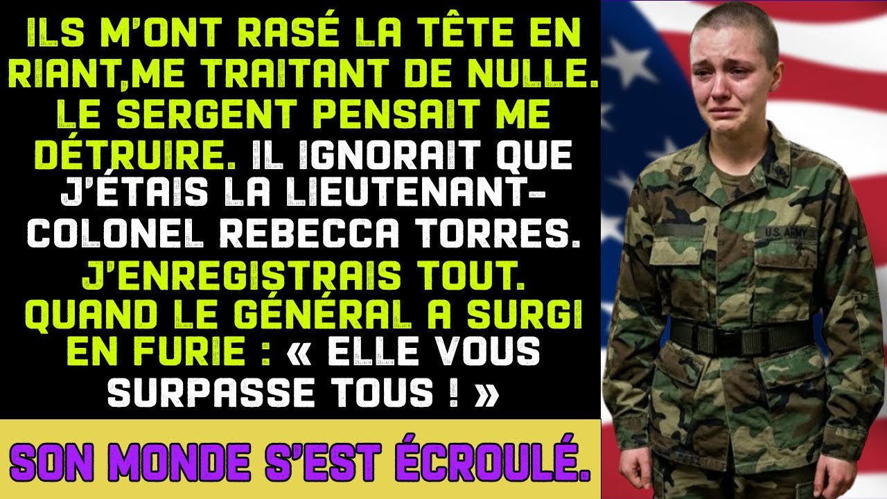 Il se tenait devant moi, menaçant de me faire souffrir encore plus, sûr de son pouvoir absolu. Je jouais la recrue fragile, baissant les yeux, tremblant sous ses cris, parce que c'était ma...